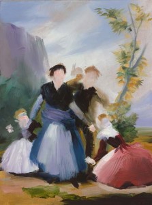 Elise Ansel Spring I, 2015 Oil on linen 40.6 x 30.5 cm Courtesy The Cynthia Corbett Gallery
