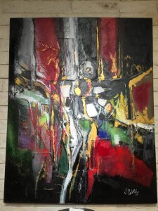 Artist Joseph Culotta  abstract art  presented by The Gallery Girls  shown at Swank Interiors Houston TX