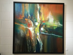 Artist Joseph Culotta  abstract art  presented by The Gallery Girls  shown at Swank Interiors Houston TX