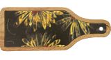 Yellow Flowers over Black, Paintings, Street Art, Botanical, Spray Paint, By Brightlume