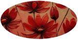Impasto Red Floral Abstract Painting - Vibrant Colorful Flower Artwork - Modern Canvas Art for Home Decor, Illustration, Fine Art, Floral, Canvas, By Artistic