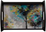Black Espresso Large Serving Tray