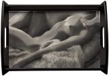 Black Espresso Large Serving Tray