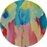 Gloss White Hardboard Round Coaster with Cork Back