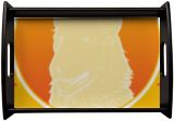 Black Espresso Large Serving Tray