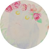 Gloss White Hardboard Round Coaster with Cork Back