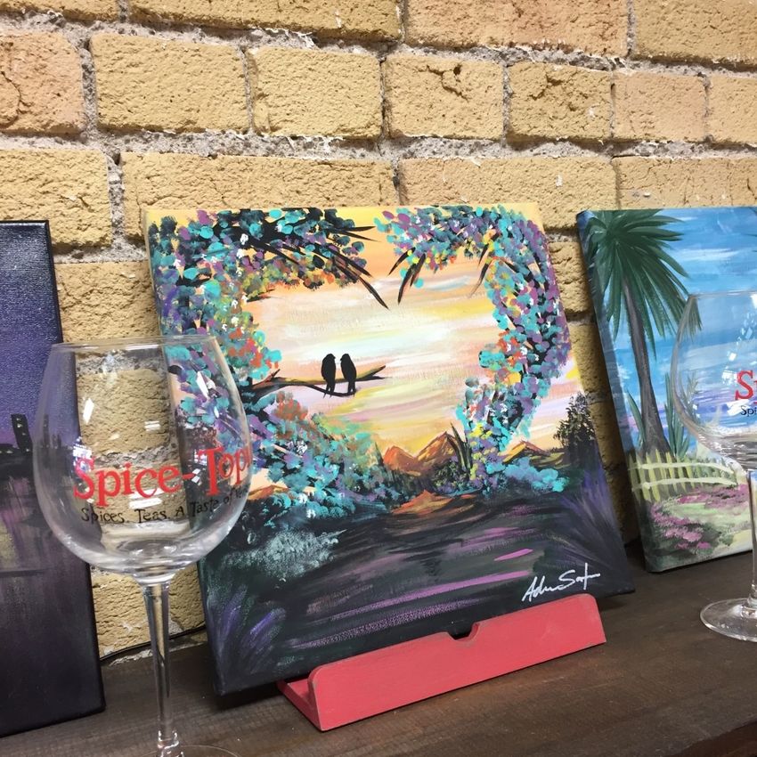 My painting at the Spice Topia store in Ventura, CA