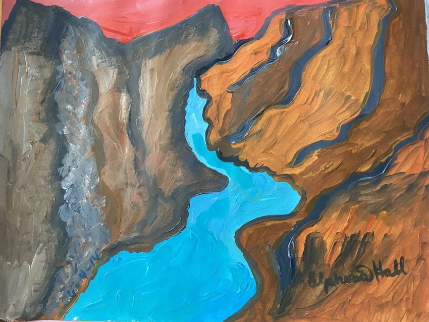 Glen Canyon, Decorative Arts, Fine Art, Landscape, Acrylic, By Alpheria Hall