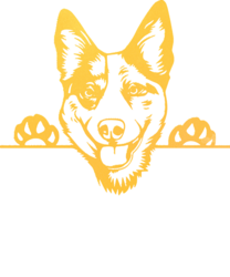 Australian Cattle Dog Art<br>Australian Cattle Dog<br>Christmas, Digital Art / Computer Art, Abstract, Animals, Digital, By MAX ART