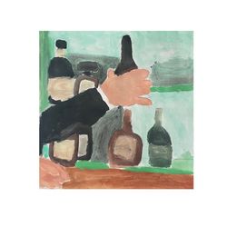 Bar, Paintings, Abstract,Fine Art, Figurative, Acrylic, By Irfan Ajvazi