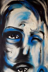 Blue Spirits, Graphic, Expressionism, Figurative, Digital, By Mohan Pugalenthi