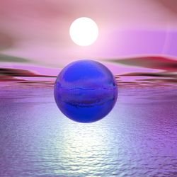 Blue Sunset, Digital Art / Computer Art, Abstract,Commercial Design,Photorealism, 3-D,Avant-Garde,Fantasy, Digital, By Matthew Lacey