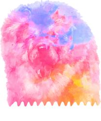Chow Chow Chow Chow Dog<br>Portrait Watercolor Chow Chow<br>Lover, Digital Art / Computer Art, Abstract, Animals, Digital, By MAX ART