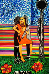 Contemporary art Mirit Ben-Nun<br>israeli artist, Paintings, Pop Art, People, Acrylic, By Mirit Ben-Nun