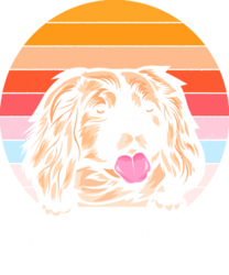 Dog Lover Cavalier King<br>Charles Spaniel distressed<br>retro sunset dog, Digital Art / Computer Art, Abstract, Animals, Digital, By MAX ART