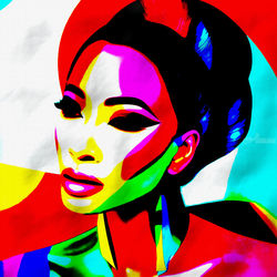 Glorious grace, Decorative Arts,Digital Art / Computer Art,Illustration,Paintings,Poster,Printmaking, Expressionism,Fine Art,Impressionism,Pop Art, People,Portrait, Digital,Oil,Painting, By Bachir Reddioui