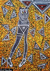 Israel artist woman painter<br>autentic images paintings<br>Mirit Ben-Nun, Paintings, Expressionism, Portrait, Ink, By Mirit Ben-Nun