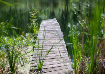 Lake Dock, Pastel, Realism, Landscape, Digital, By Mike DeCesare