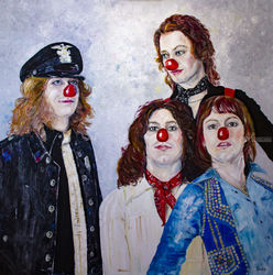 Legends of Rock from England, Paintings, Impressionism, Music, Canvas, By Natalia Shchipakina