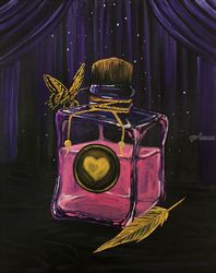 Love Potion, Paintings, Fine Art,Surrealism, Conceptual,Fantasy,Mythical, Acrylic, By adam santana