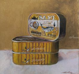 Maroccan Sardines, Paintings, Impressionism, Still Life, Oil, By Lea Laboy