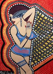 New paintings from Israel by<br>Mirit Ben-Nun, Paintings, Pop Art, People, Ink, By Mirit Ben-Nun