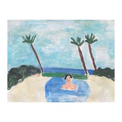 Pool, Paintings, Fine Art, Figurative, Acrylic, By Irfan Ajvazi