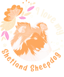 Shetland Sheepdog Sheltie Dog<br>Shetland Sheepdog Gift Idea, Digital Art / Computer Art, Abstract, Animals, Digital, By MAX ART