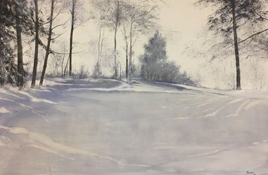 Sun Slope, Paintings, Impressionism, Landscape, Oil, By Stephen Keller