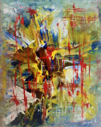 The Life behind obstacles, Paintings, Abstract,Pop Art, Conceptual,Daily Life,Decorative, Acrylic,Painting, By Artistic  Biplob