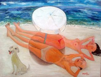 The sea., Paintings, Abstract, Figurative, Canvas, By ZAKIR AHMEDOV