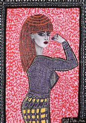 Women breaking barriers by<br>modern israeli artist Mirit<br>Ben-Nun, Paintings, Pop Art, People, Ink, By Mirit Ben-Nun