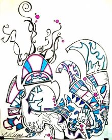 Love Peace, Drawings / Sketch, Abstract, Inspirational, Ink, By Ace De Los Santos
